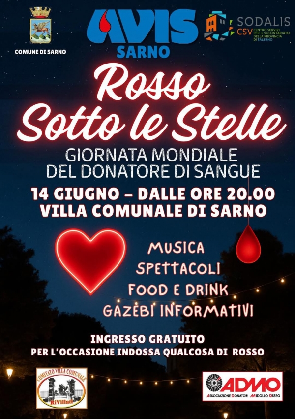ROSSO SOTTO LE STELLE – 14 GIUGNO 2025