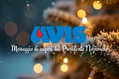 Natale 2025, il messaggio di auguri del presidente di AVIS Nazionale
